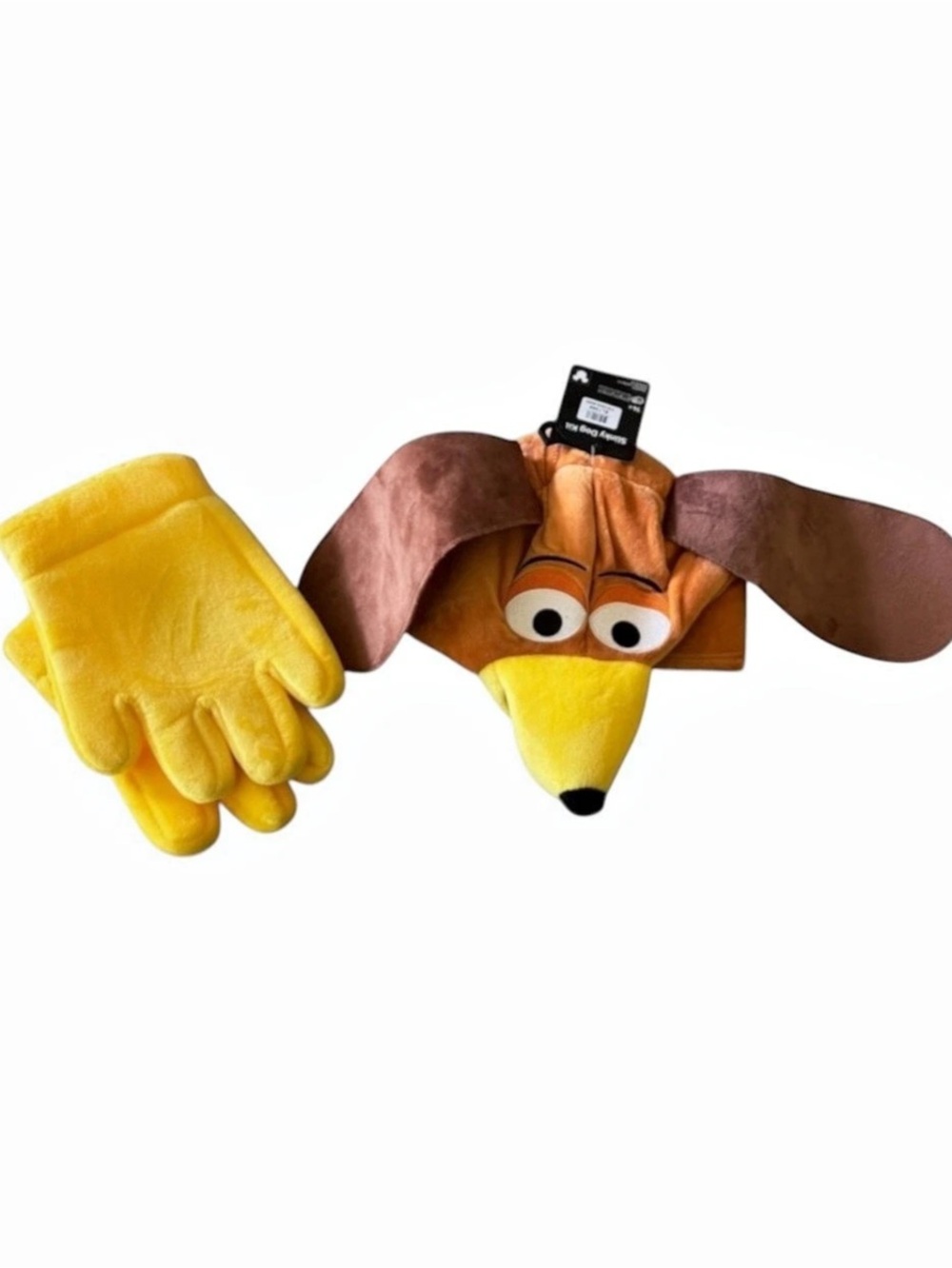 Disney Toy Story Slinky Dog Plush Costume Kit - New NWT Adult Size Head & Gloves